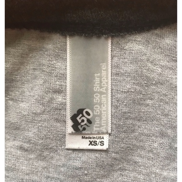 american apparel grey cropped raglan sleeve small - Picture 5 of 5